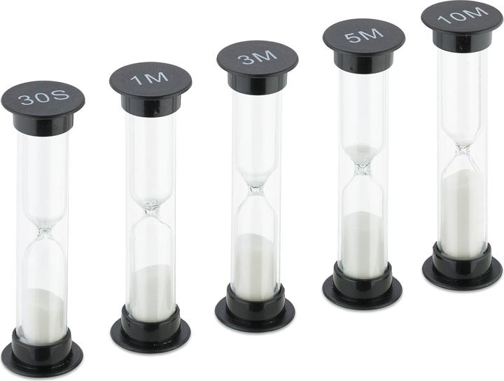Immagine prodotto Relaxdays Set di clessidre da 5 pezzi
