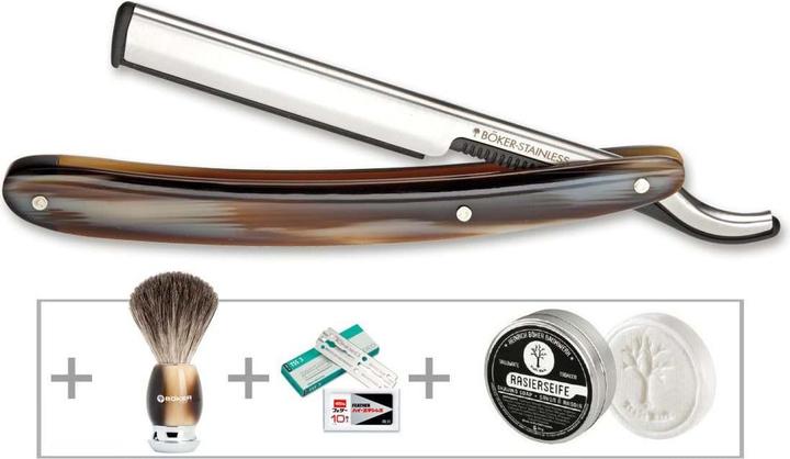Produktbild Böker Geschenkset Barberette Horn