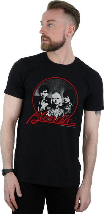 Actual product image Blondie Mens Distressed Circle T-Shirt (XXL)