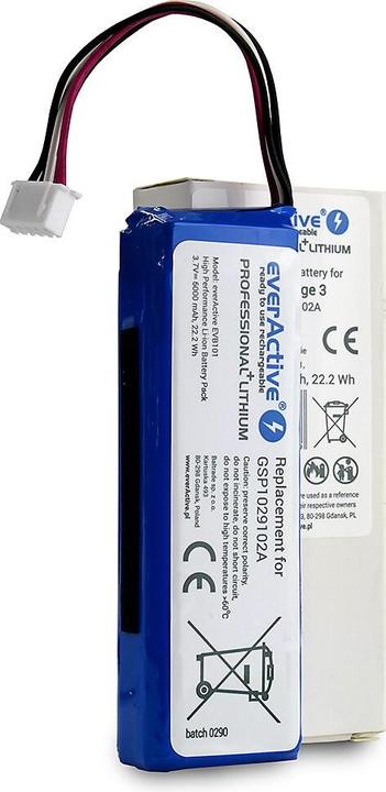 Produktbild Everactive Rechargeable battery EVB101 to bluetooth speaker JBL Charge (Akkubetrieb)