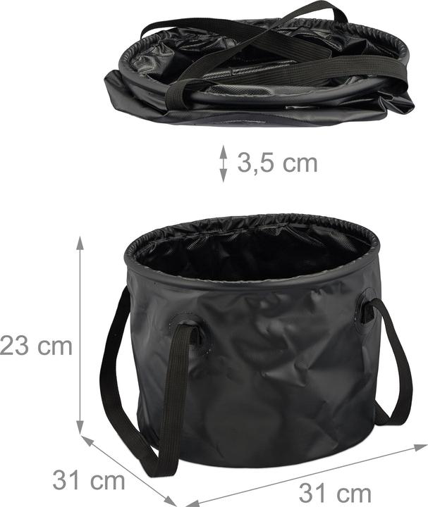 Actual product image Relaxdays Folding bucket