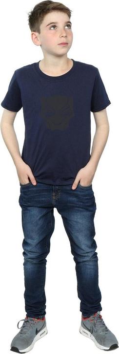 Actual product image Boys Black Panther Black On Black T-Shirt (152, 158)