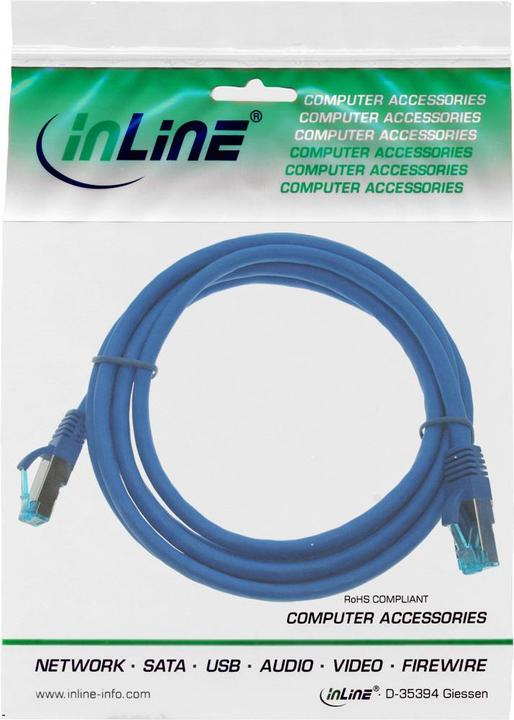 Actual product image InLine Patch cable (S/FTP, CAT6a, 0.25 m)