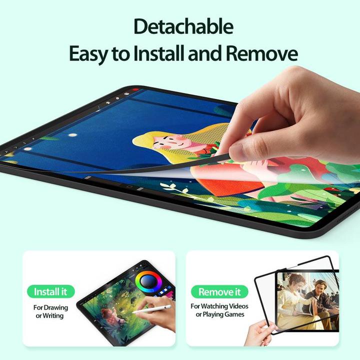 Immagine prodotto Dux Ducis Naad Paperfeel pellicola protettiva iPad Mini 6 - Nero (1 Pezzo/i, iPad mini 6, iPad mini 2024 (7a generazione))