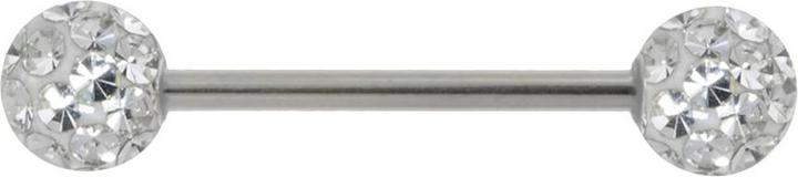 Actual product image Bijouteria Tongue piercing (Crystal, Epoxy resin, Surgical steel 316L)