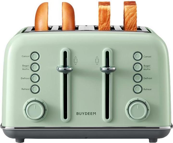 Immagine prodotto Buydeem Toster 4 Slice Toaster, model DT640E, color Cozy Greenish, EU (Spina UE)