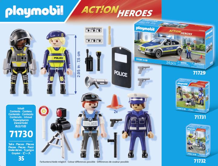 Actual product image Playmobil Police figure set (71730, Playmobil Action Heroes)