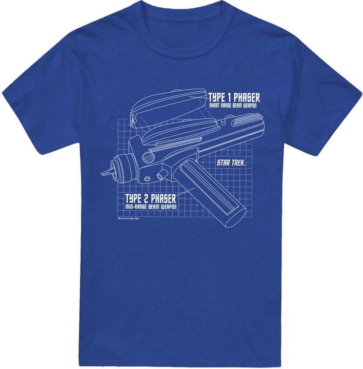 Actual product image Unisex Adult Phaser Plans T-Shirt (S)
