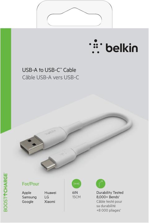 Actual product image Belkin USB A - USB C (0.15 m, USB 2.0)