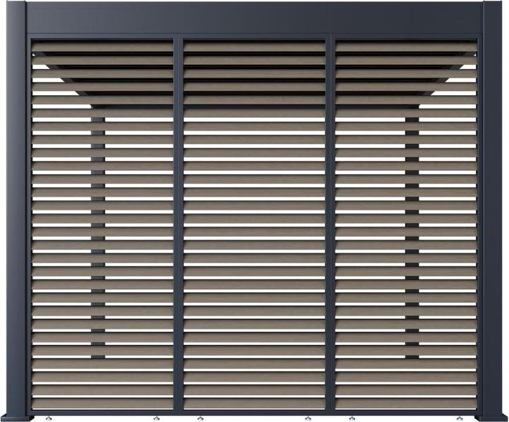 Immagine prodotto Weide Parete a doghe in legno per pergola, antracite (6 cm, 123 cm)