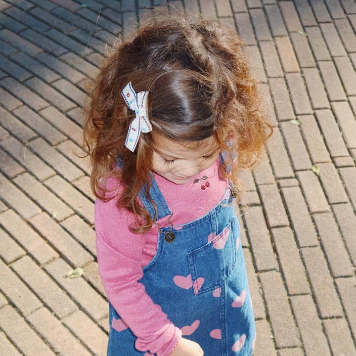Actual product image Konges Slojd 4Pack hair clips bow black (Emblazonments)