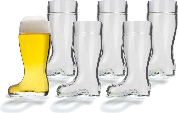 Stölzle Laarzen met bierglazen (0.50 l, 6 x)