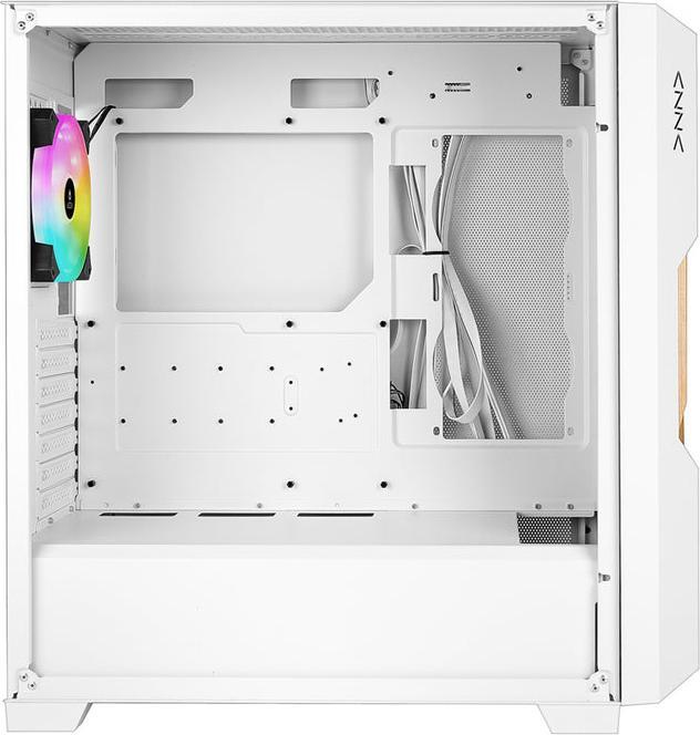 Image du produit Azza Guardian 520WW GAMING Miditower Blanc RGB Grille en bois retail (ITX, mATX, ATX)