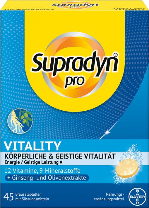 Image du produit Supradyn pro Vitality (45 pièce(s), Comprimé effervescent)
