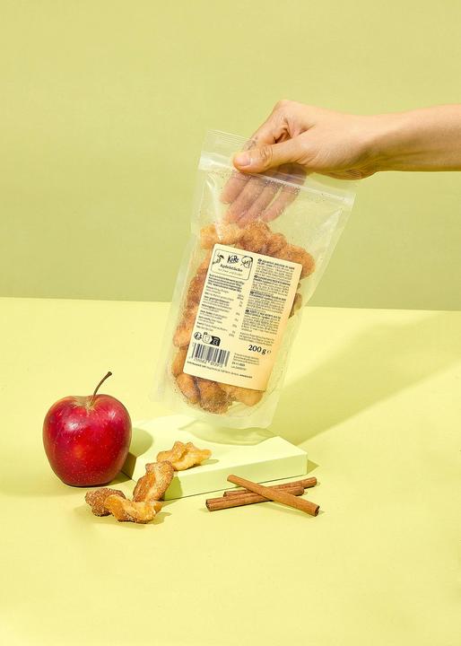 Produktbild KoRo Geschwefelte Apfelstücke mit Zucker und Zimt (200 g)