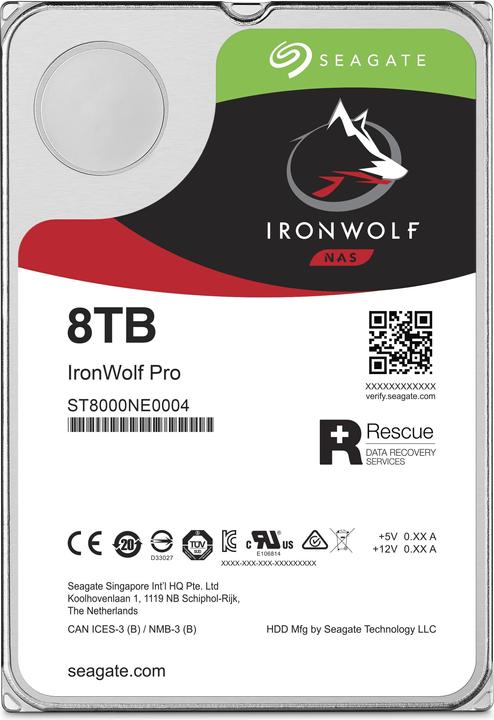 Produktbild Seagate IronWolf Pro (8 TB, 3.5")