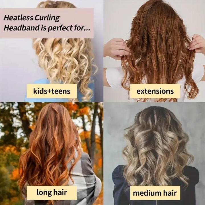 Produktbild ASMI Soft Heatless Curling, Lockenwickler ohne Hitze, 3-teilig