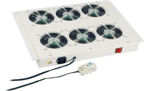 Produktbild EFB Elektronik EFB-Elektronik - Rack-Lüftereinsatz (230 V) mit Thermostat (6 Lüfter)