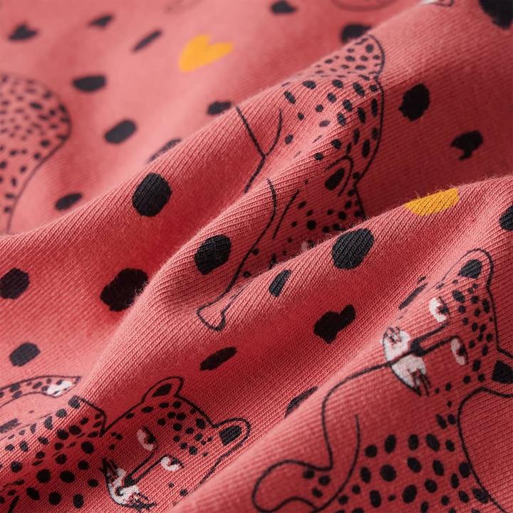 Produktbild VidaXL Kinderpyjama mit Langen Ärmeln Altrosa 104,Material: 95 (104)