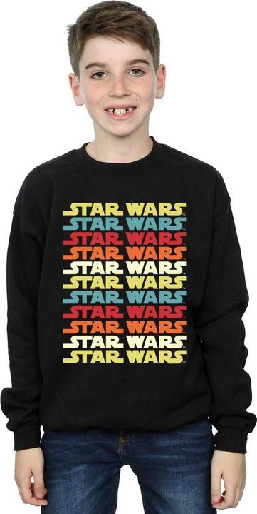 Produktbild Star Wars Retro Repeat Logo Sweatshirt Jungen (140, 146)