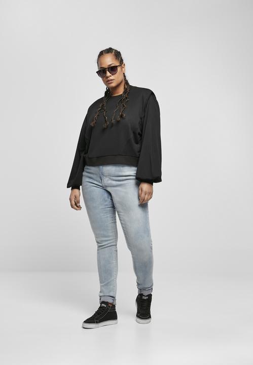 Produktbild Urban Classics Ladies Padded Shoulder Modal Terry Crewneck (L)