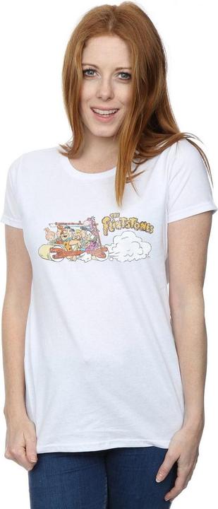 Produktbild The Flintstones Family Car Distressed TShirt (XXL)