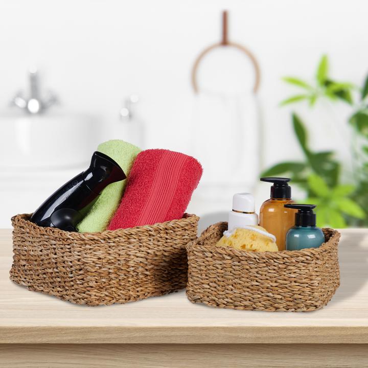 Produktbild Relaxdays 3-tlg. Aufbewahrungskorb-Set (3 x, 27 x 27 x 13 cm)