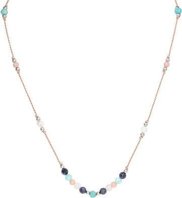 Produktbild Agato Amazonite. Angelite. Moonstone and Sapphire Cord Necklace HE36K3S-LP
