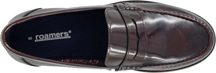 Actual product image Roamers Mens Leather Hi Shine Saddle Loafers (39.5)
