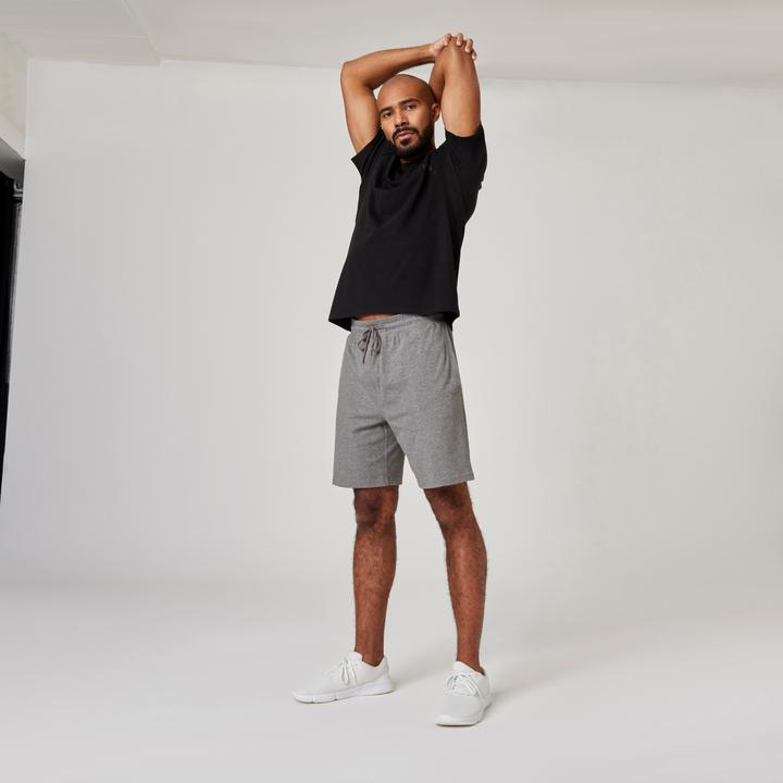 Actual product image Domyos Shorts Herren Baumwolle - grau (XL)