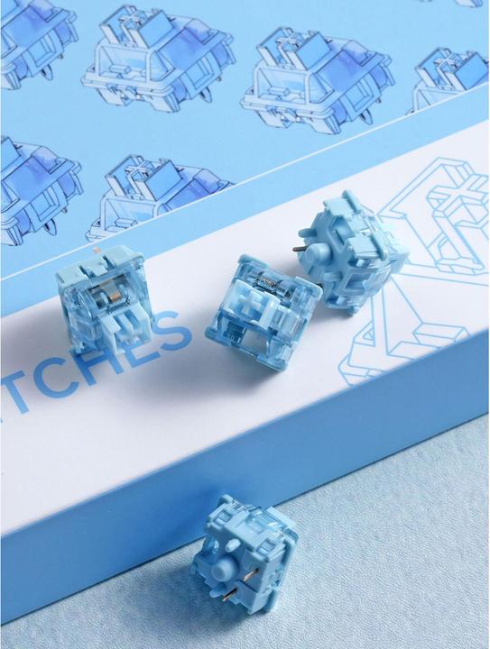 Actual product image Akko V3 Pro Cream Blue Switches