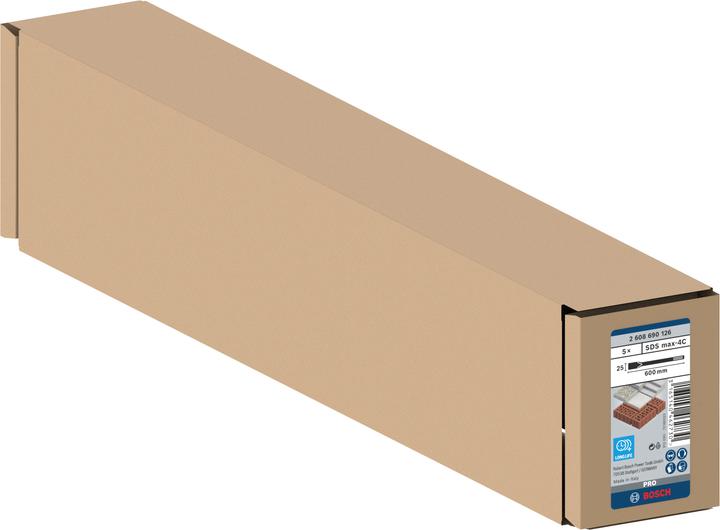 Produktbild Bosch Professional Zubehör PRO SDS max-4C Flachmeissel-Set, 25 x 600 mm (600 mm)