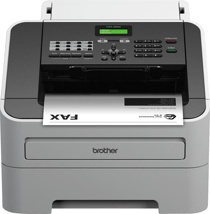 Produktbild Brother FAX-2840 - Fax / kopieerapparaat - Z/W - laser - 215.9 x 355.6 mm (origineel) -216 x 406.4 mm (doors (Laser)