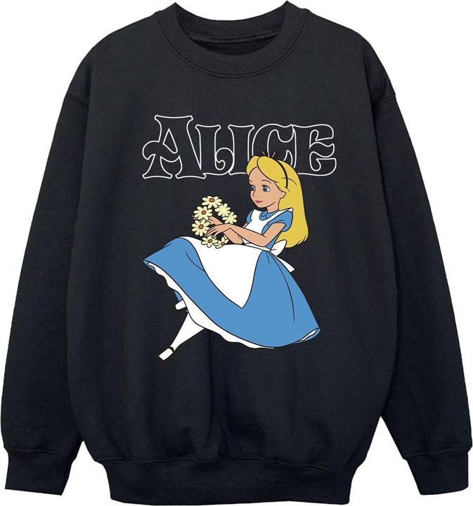Disney Alice In Wonderland Flowers Sweatshirt Mädchen (104)