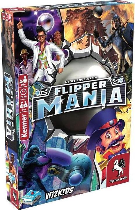 Actual product image Pegasus 57318G - Flippermania, board game, for 1-4 players, ages 10+ (DE edition) (German)