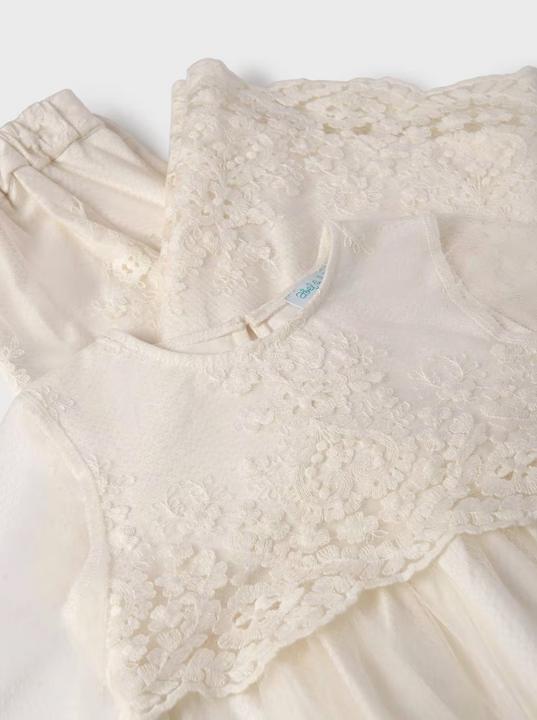 Actual product image Abel & Lula Jacquard tulle set with top and trousers (152)