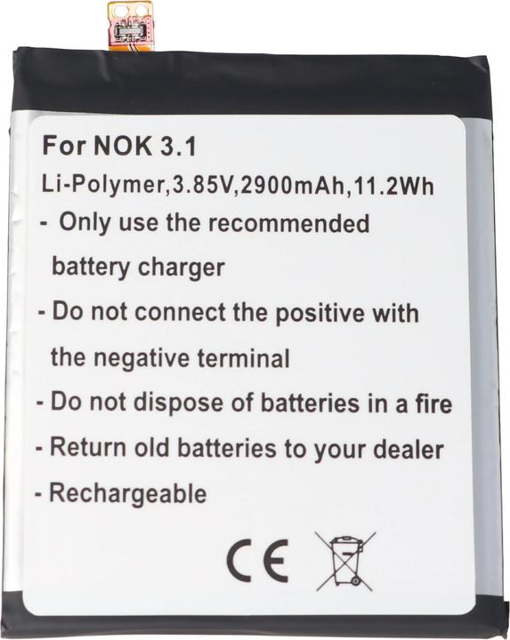 Produktbild AccuCell Akku Nokia 3.1