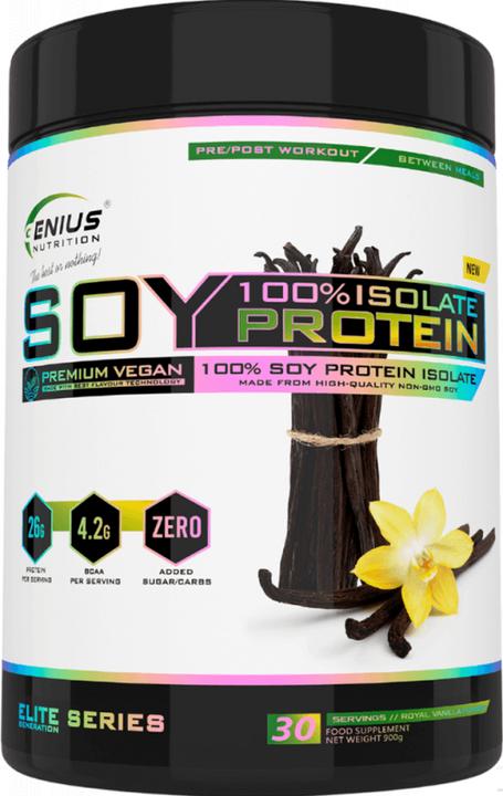Actual product image Genius Nutrition 100% Soy Protein Isolate (Vanilla, 1 pcs., 900 g)