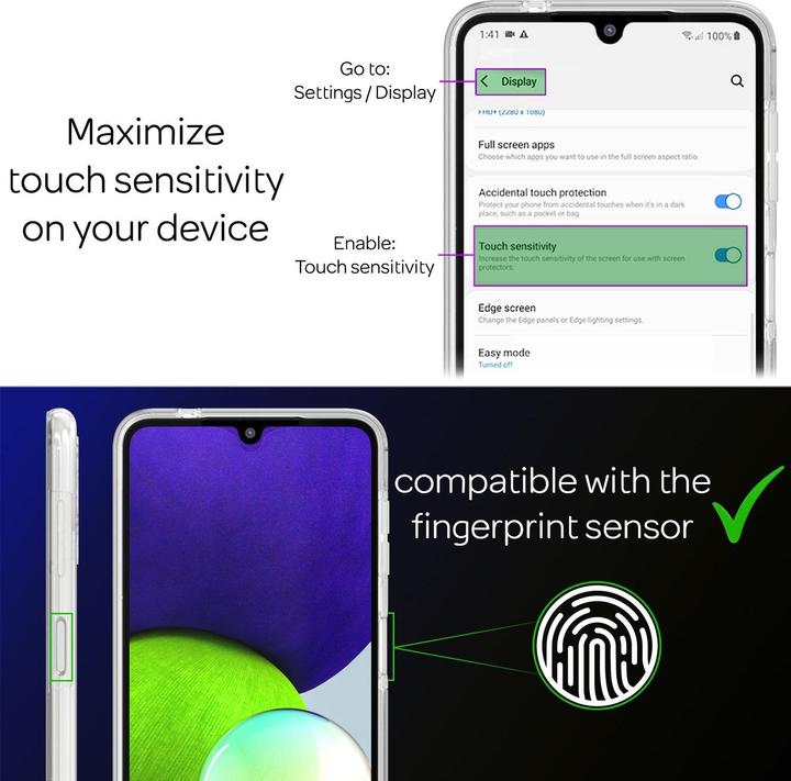 Produktbild Nalia 360 Grad Handyhülle (Samsung Galaxy A22)