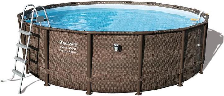 Image du produit Bestway Power Steel Frame Deluxe Pool 488x122cm (Ø 488 x 122 cm)