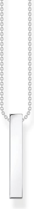 Produktbild Thomas Sabo Kette schwarze Steine silber (925er Silber, 40 - 45 cm)