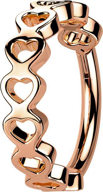 Produktbild Star Piercing Micro Segmentring klappbar rosegold Herzen (Chirurgenstahl 316L, ohne Messing)