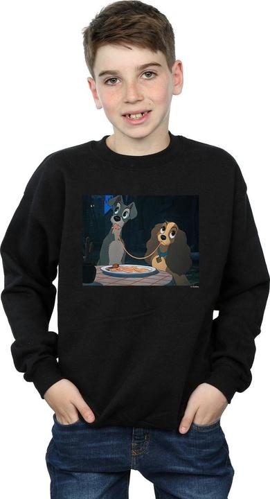 Produktbild Disney Lady And The Tramp Spaghetti Slurp Sweatshirt Jungen (152, 158)