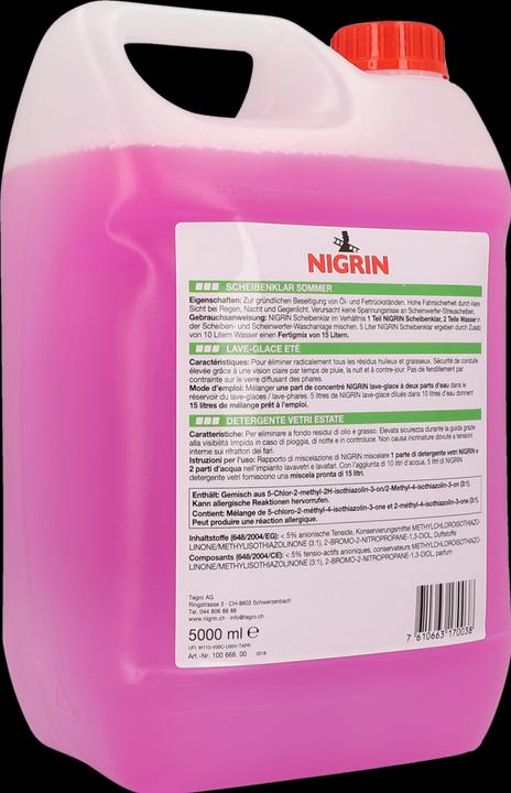 Image du produit Nigrin Nettoyant pour vitres (5000 ml)