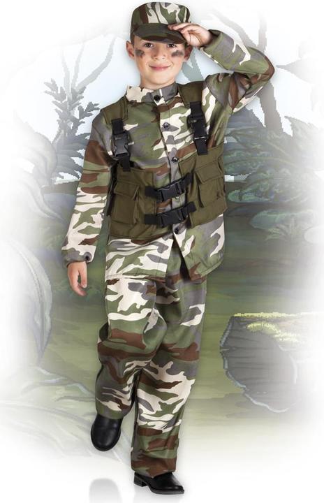 Image du produit Boland Costume de soldat pour enfants : uniforme camouflage (140, 146, 152)