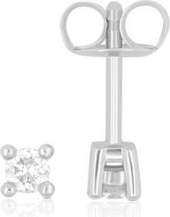 Produktbild Muau Ohrstecker 4-Griff-Fassung (Weissgold 750)