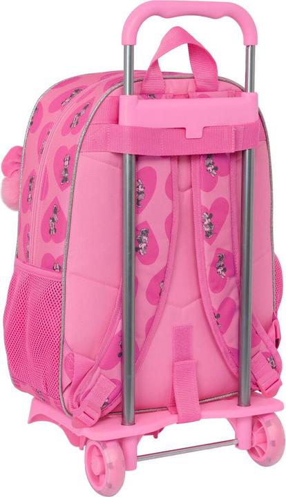 Actual product image Minnie Mouse School rucksack with wheels Loving Pink 33 x 42 x 14 cm