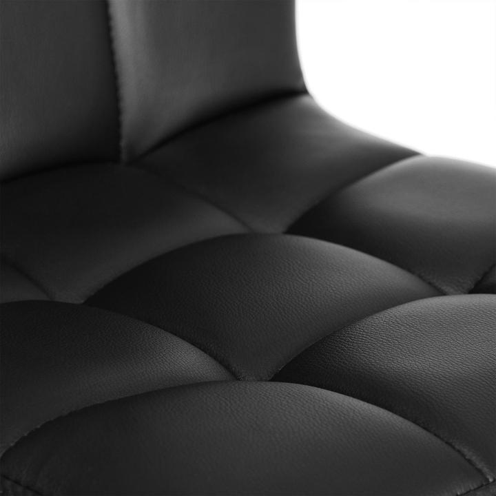 Produktbild Songmics Barhocker höhenverstellbar, Kunstleder, Schwarz, 2er Set