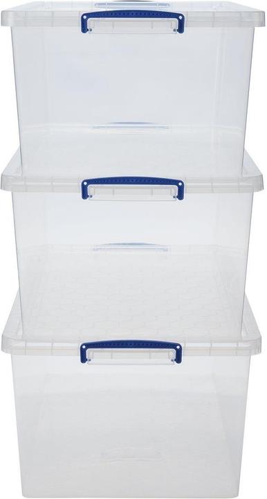 Actual product image Really Useful Box Plastic box set of 3 (70 x 44 x 28 cm, 62 l)