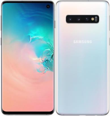 Samsung Galaxy S10 (128 GB, Prism White, 6.10", Hybrid Dual SIM, 16 Mpx, 4G)